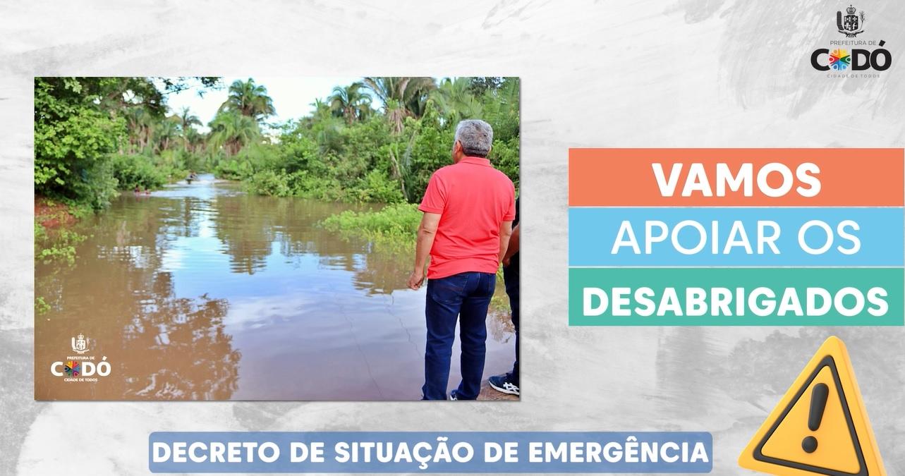 Prefeitura de Codó suspende festas e shows no aniversário da cidade em meio à situação de emergência causada pelas chuvas   